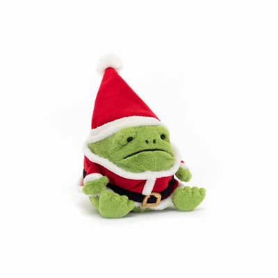 Jellycat Santa Ricky Rain Frog USA | 01694DJZW